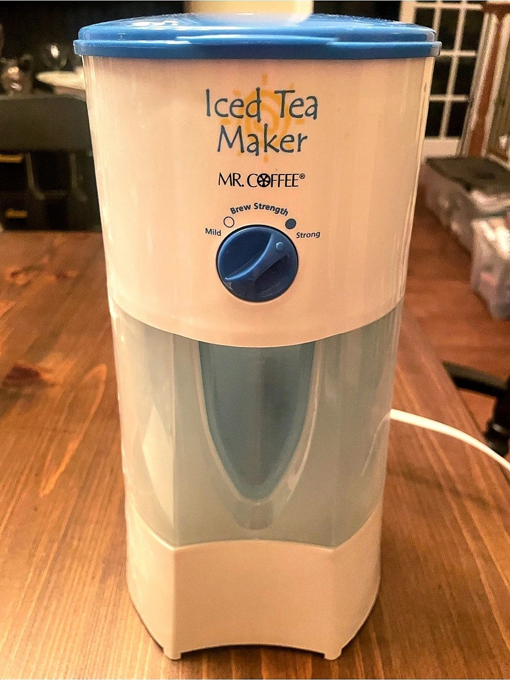 Mr. Coffee 3-Quart Iced Tea Maker White & Blue
